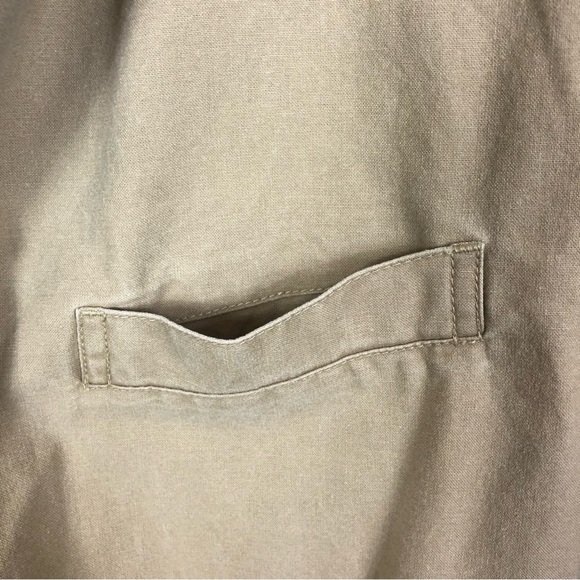 LL Bean Khaki Cotton Sport Coat 42R Tan Cotton Two Button Blazer - Picture 7 of 15